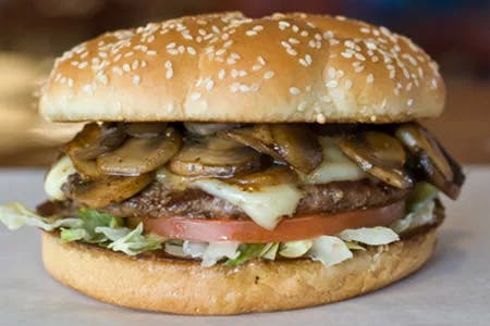 Babe's mushroom burger